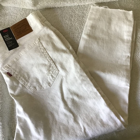 Levi's Women's White Jeans - Picture 1 of 6